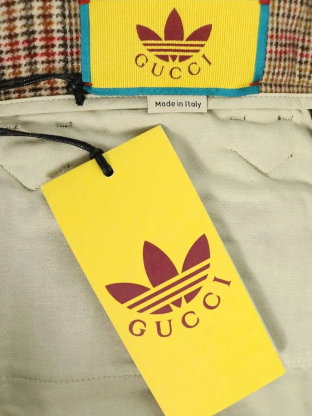 Gucci Sleeve Stripe Horsebit Check Wool Long Pants 44